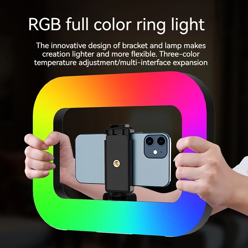 Photography Lighting Handheld - RGB 휴대용 링 라이트, 스마트폰용, 라이브