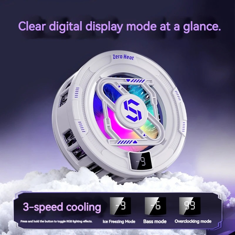 15W 스타일리시한 휴대폰 쿨러, 냉각 팬, 초고속 냉 - Photography Lighting Game 리뷰 및 가격