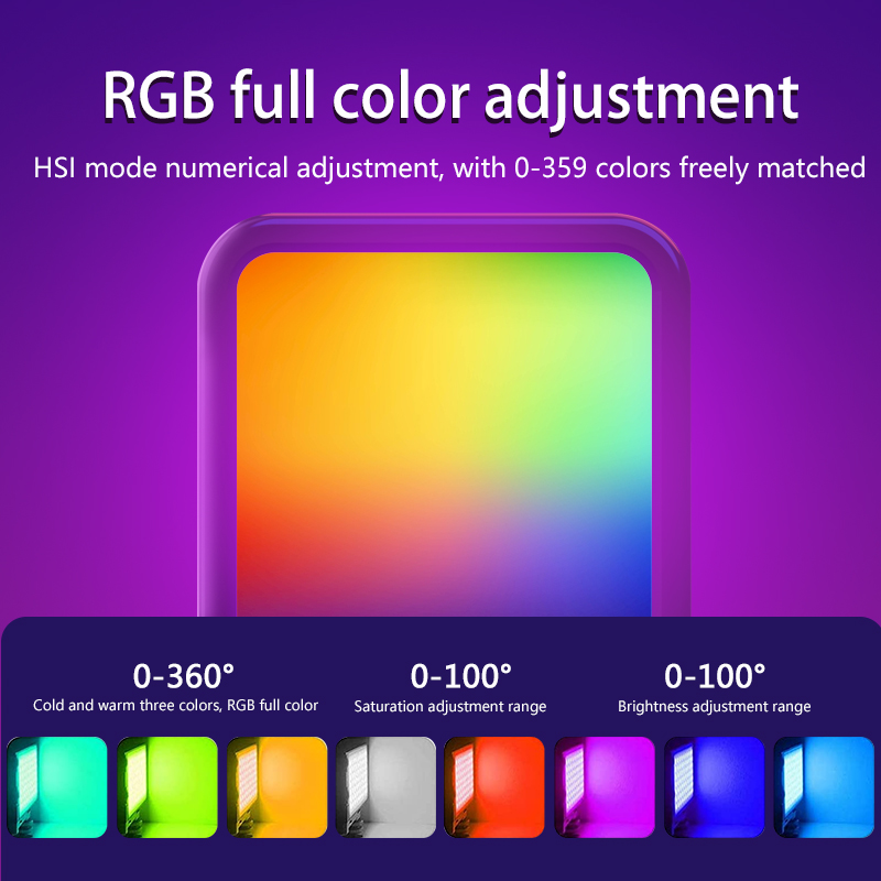 휴대용 W70RGB LED 풀 컬러 RGB LED 비디 - Photography Lighting Handheld 리뷰 및 가격