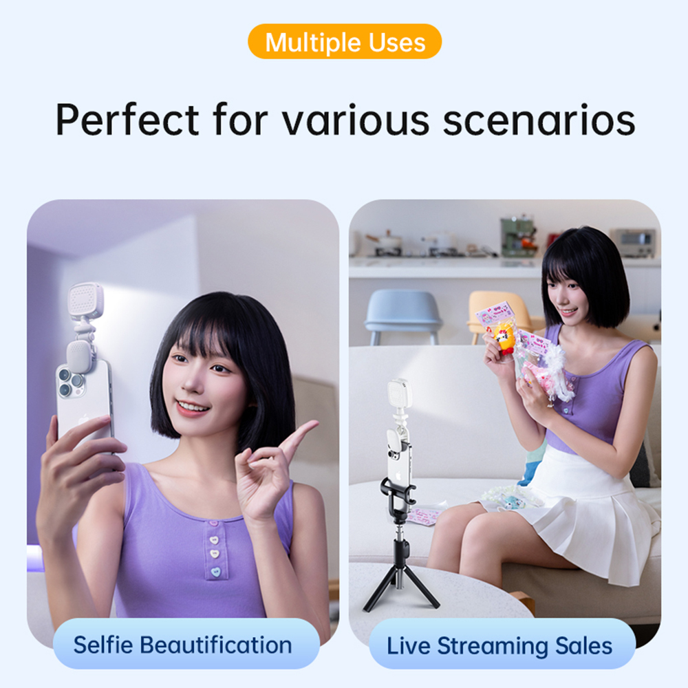 휴대용 LED 셀카 라이트 카메라 미니 보조광 충전식  - Photography Lighting Description 리뷰 및 가격