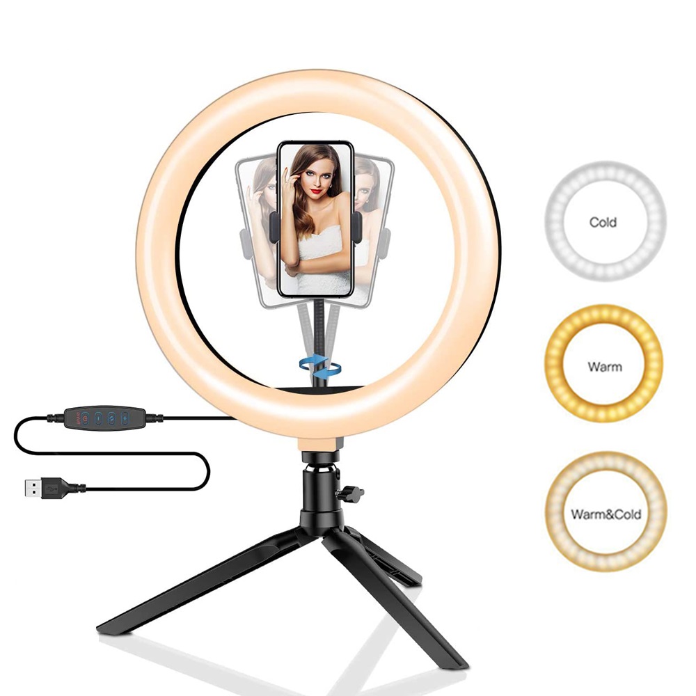 26cm 10 인치 Led 링 Selfie 빛 디 밍이 - Photography Lighting Description 리뷰 및 가격
